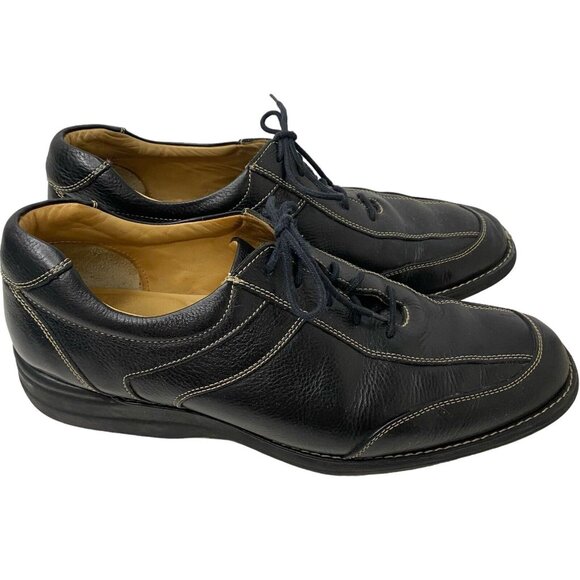 Johnston & Murphy sheepskin leather Oxford‎ shoes contrast stitch Men 13m Brazil